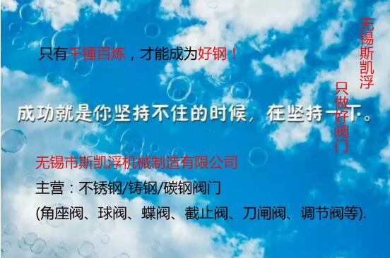 只有千锤百炼,才能成为好钢----无锡九游入口气动角座阀厂家
