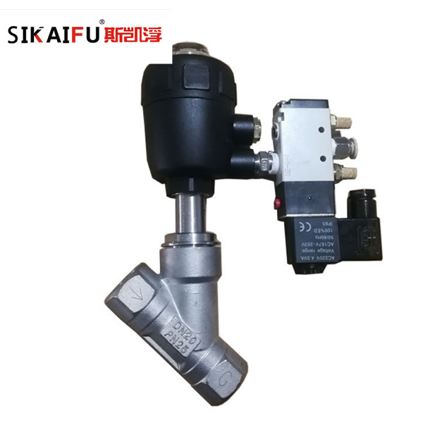 进口品牌气动角座阀